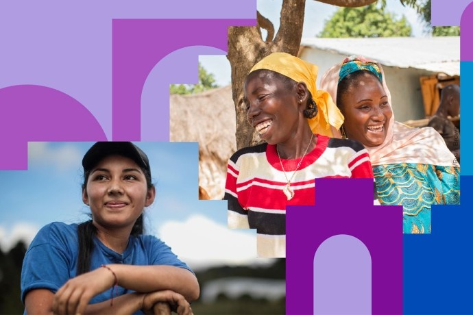 collage featuring various women from around the world