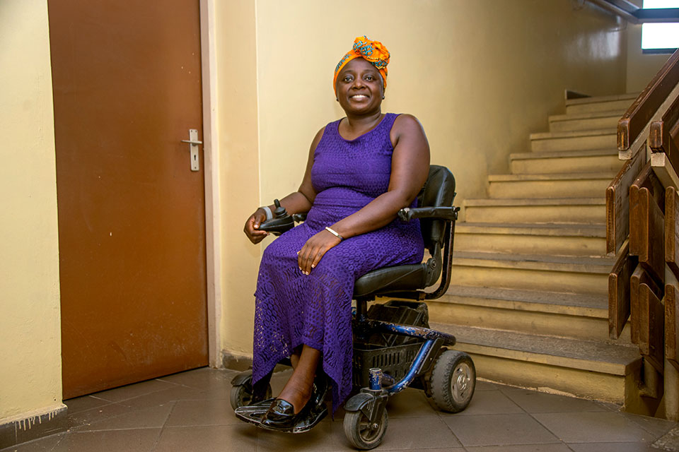 Lois Auta wants a seat in the House of Representatives so she can advocate for inclusive legislation. Photo: UN Women/Nathan Ali