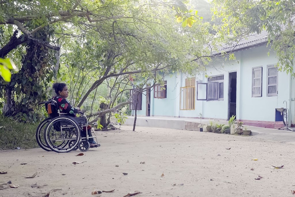 The AKASA safe house is seen in Anuradhapura, Sri Lanka, on 17 August 2023.